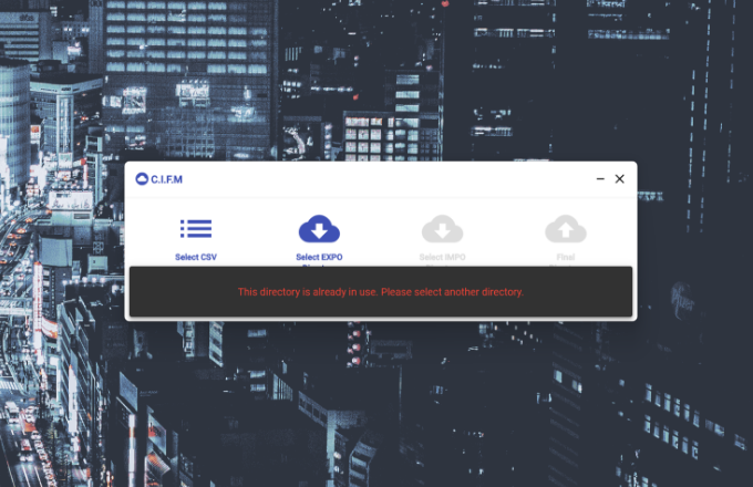 CIFM – Error Handling
